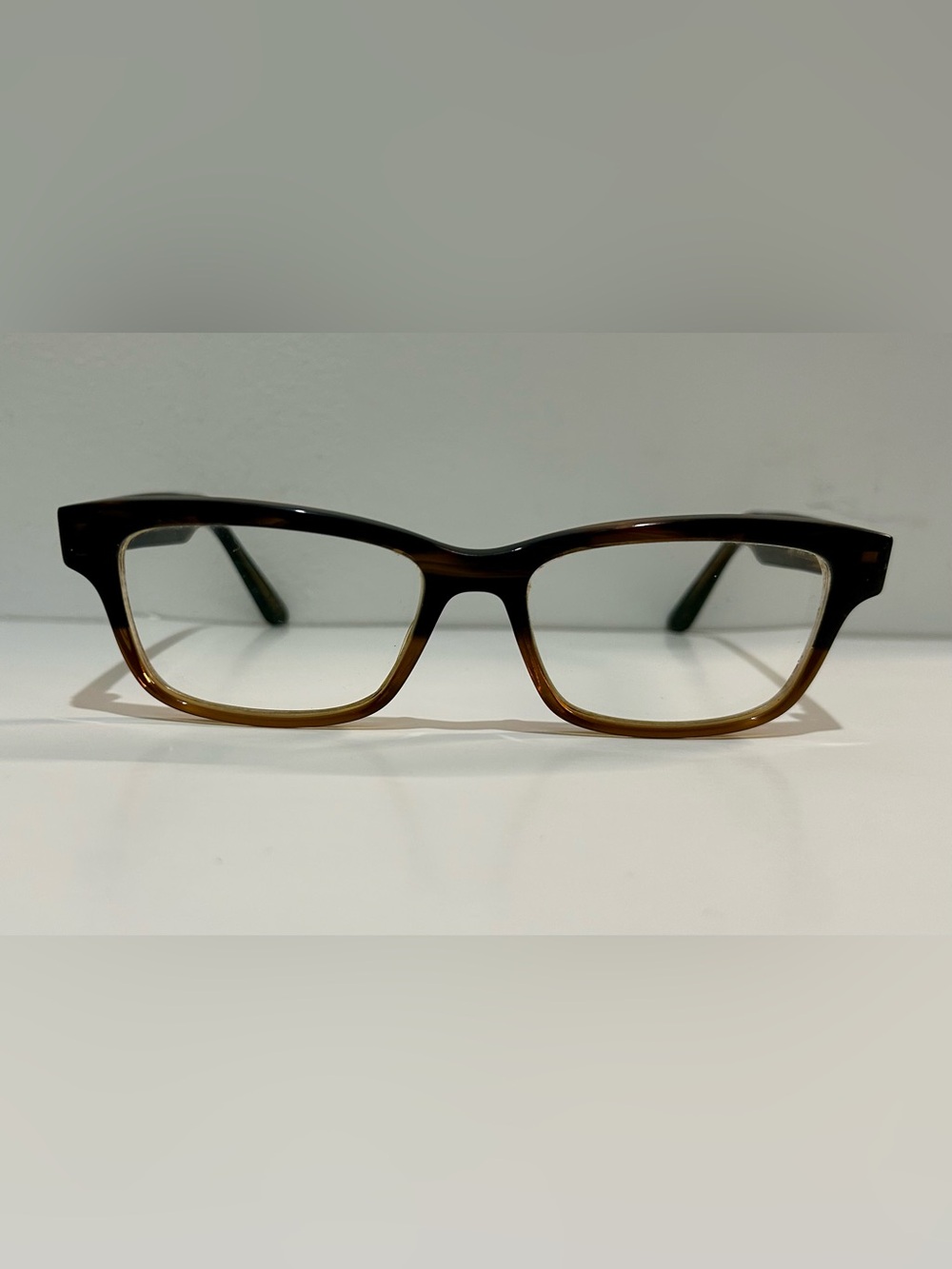 Rare Authentic Masunaga 044 #23 53mm Dark Brown/Brown Glasses Made in Japan